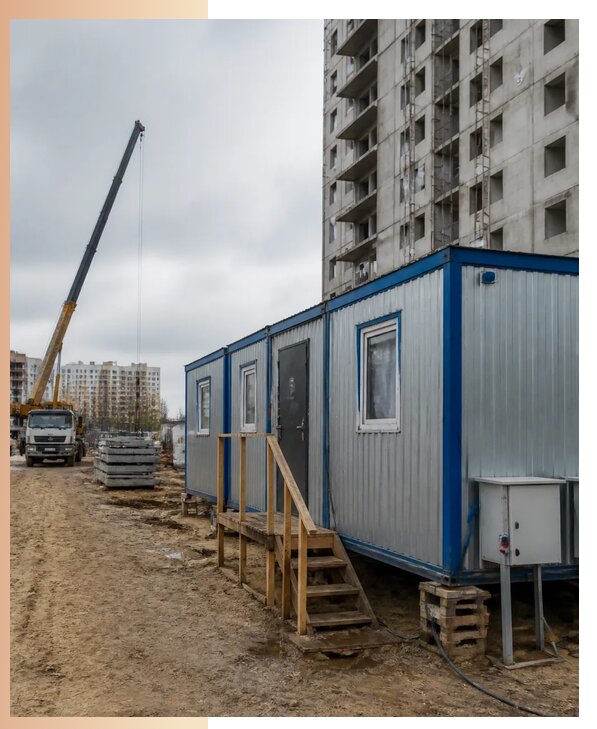 Аренда строительных вагончиков для рабочих в Краснотурьинске